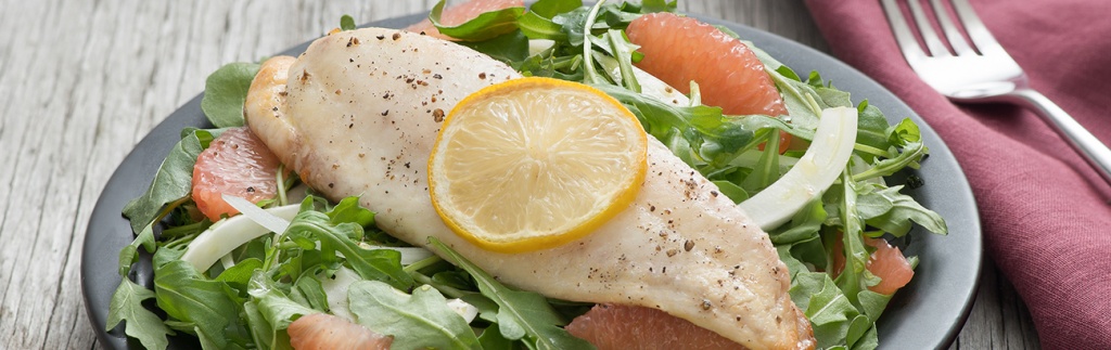 Parchment Baked Tilapia with Fresh Fennel Salad