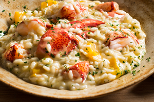 Lobster Risotto with Bell Peppers