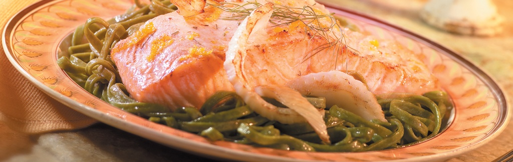 Orange-Glazed Roasted Salmon and Fennel