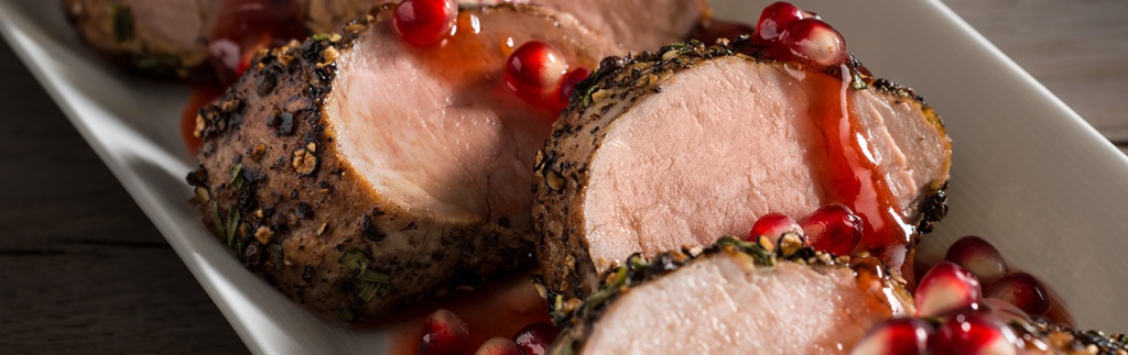 Oven-Roasted Pork Tenderloin Pomegranate Sauce