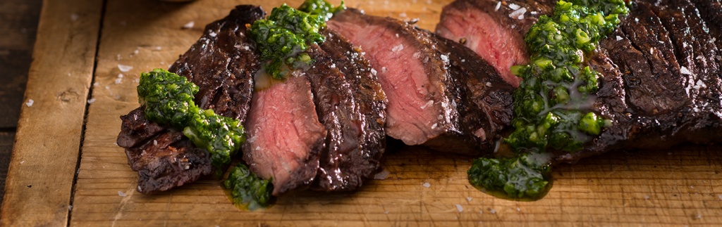 Skirt Steak with Chimichurri Sauce