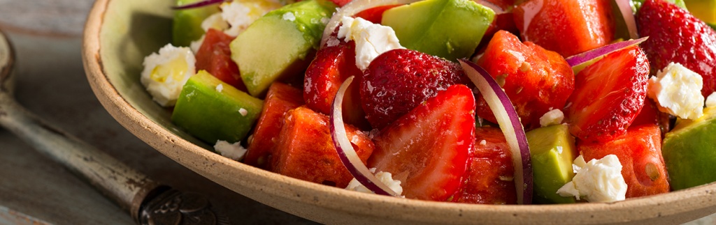 Watermelon and Strawberry Salad