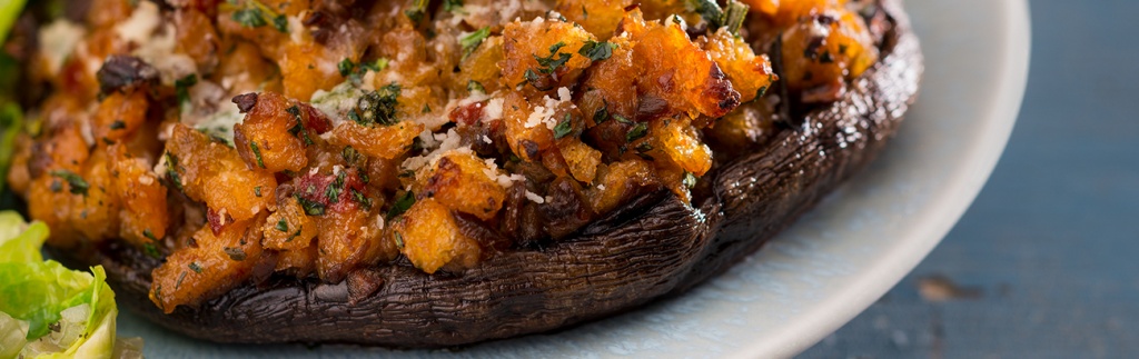 Porcini-Stuffed Baby Bello Mushrooms