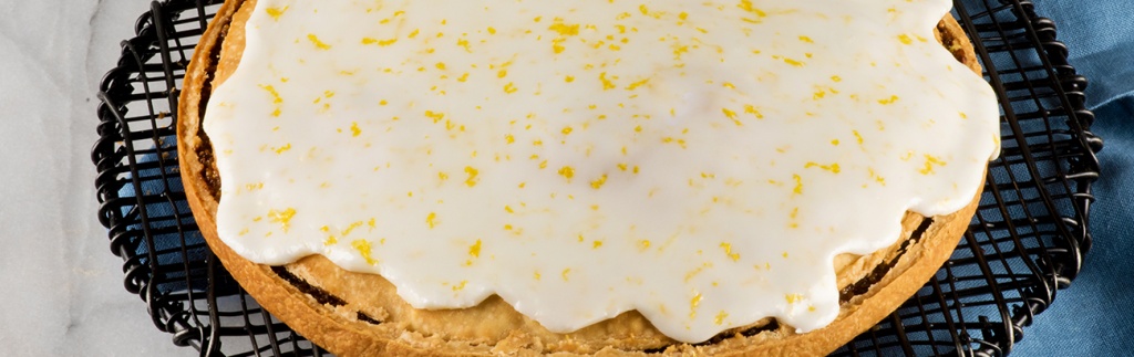 Fig- Walnut Tart with Lemon Glaze