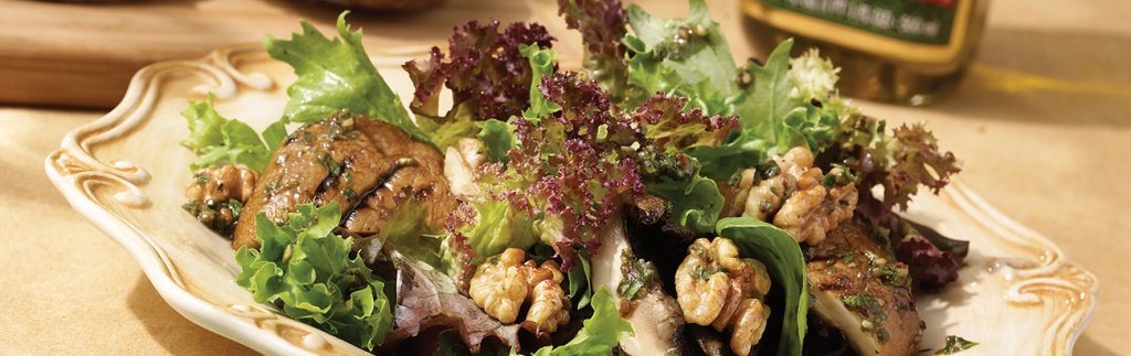 Portobello Salad with Chipotle Portobello Vinaigrette