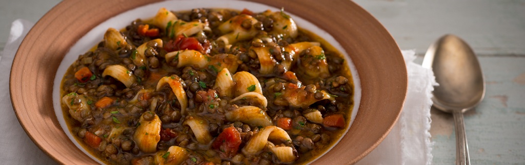 Lentil "Bolognese" with Macaroni