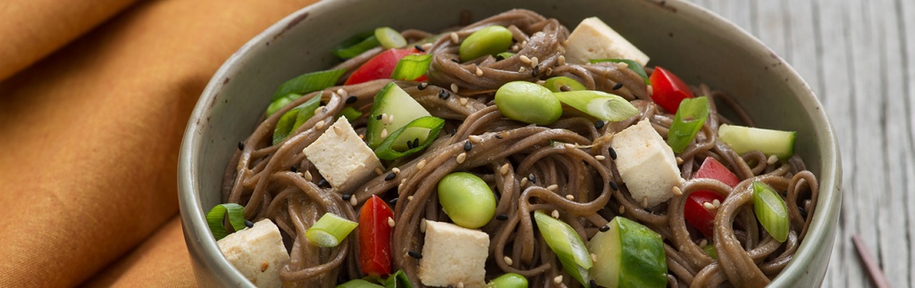 Soba Noodle Salad with Soy Dressing