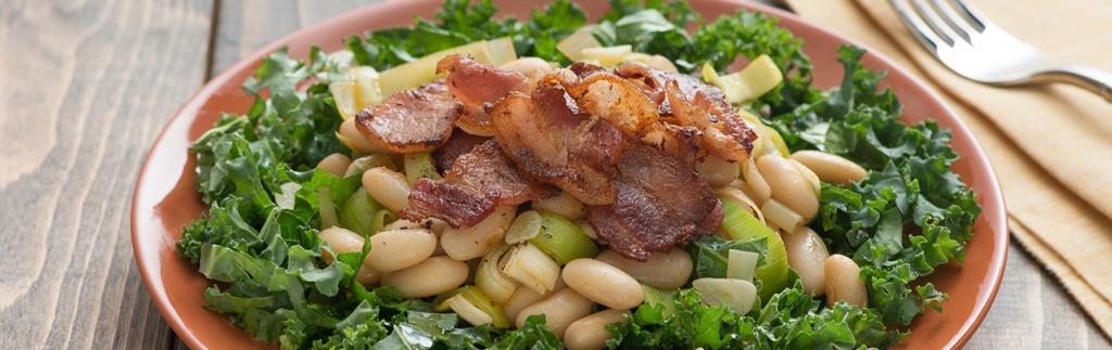 Warm White Bean and Leek Salad
