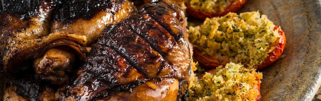 Balsamic Grilled Chicken with Tomatoes