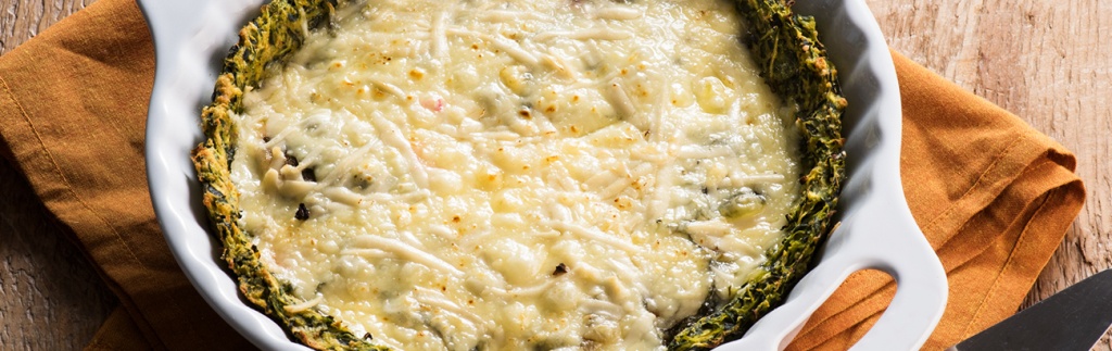 Tomato Basil Tart with Zucchini Crust