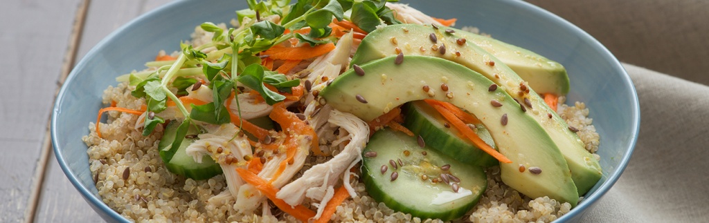 Quinoa Bowl with Chicken and Avocado