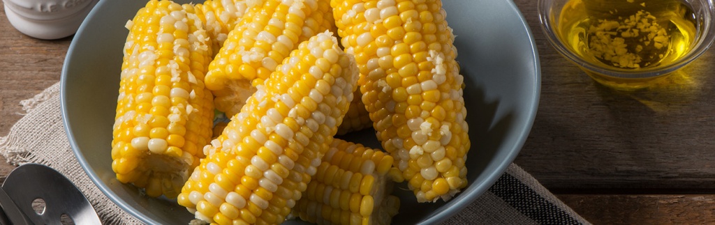Corn on the Cob with Garlic Oil