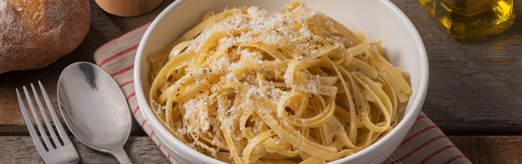 Fettuccine with Pecorino and Black Peppercorns