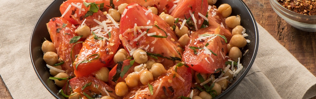 Roasted Tomato and Garbonzo Beans