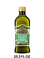 A bottle of organic extra virgin olive oil.