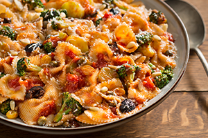 Farfalle with Broccoli, Raisins, and Pine Nuts