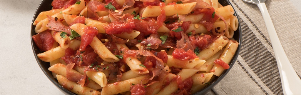 Mostaccioli in Fiery Tomato Sauce