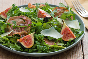 Arugula and Fig Salad with Pomegranate Molasses Dressing