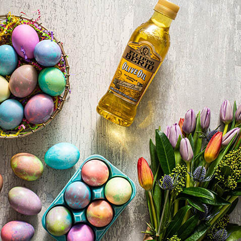 How To Tie-Dye Eggs Using Olive Oil