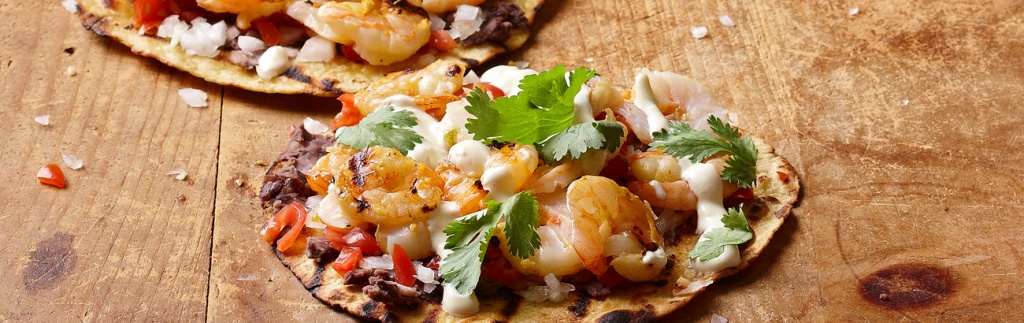Grilled Shrimp Tostadas