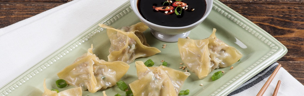Asian Pork Balsamic Dumplings