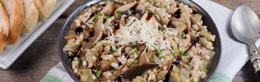 Creamy Mushroom and Barley Risotto