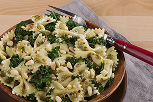 Farfalle with Kale and Pine Nuts