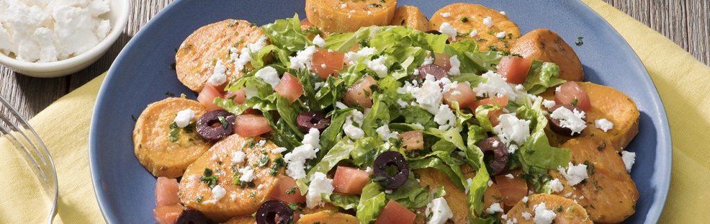 Greek-Style Roasted Sweet Potato Salad