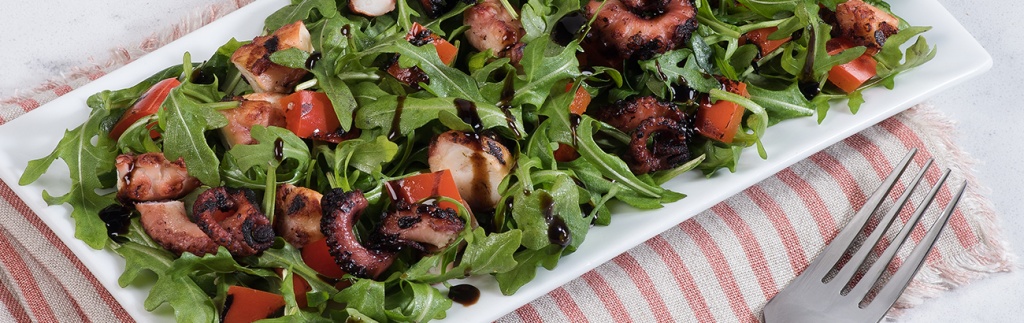 Grilled Octopus and Arugula Salad