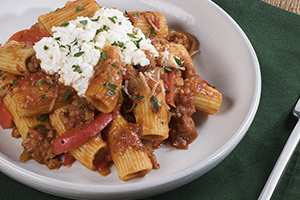 Sausage and Red Pepper Rigatoni