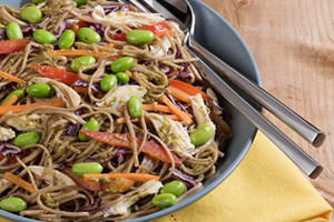 Chicken and Soba Noodle Pesto Salad