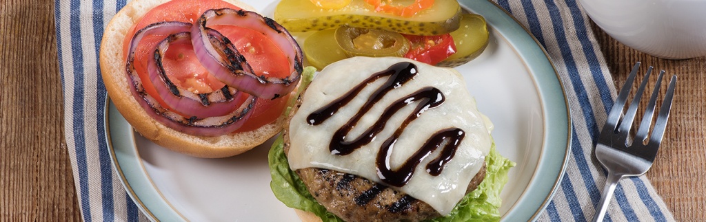 Turkey Burgers with Aged Cheddar