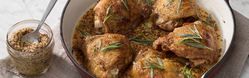 White Wine and Dijon Chicken Thighs