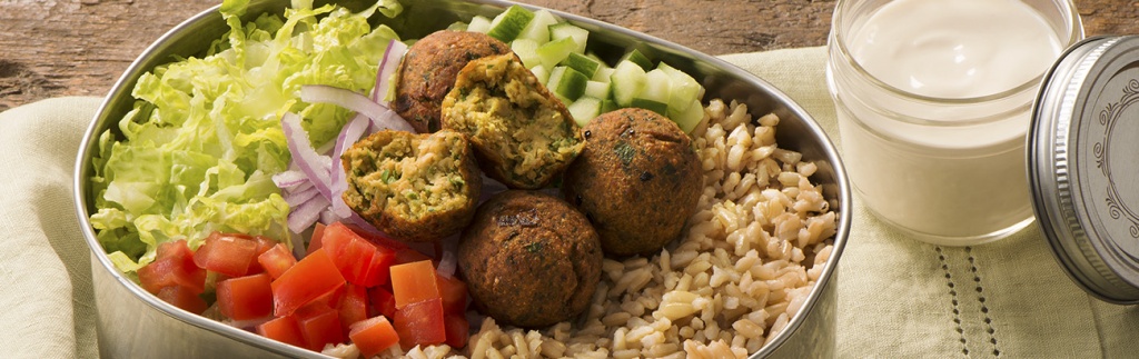 Brown Rice Falafel Bowl