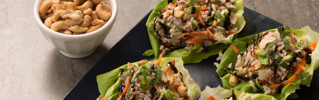 Chicken and Wild Rice Lettuce Wraps
