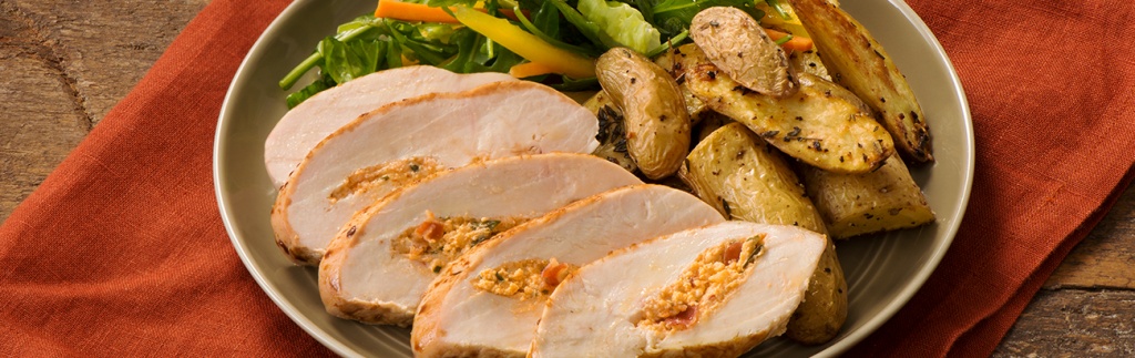 Spicy Goat Cheese Stuffed Chicken Breasts