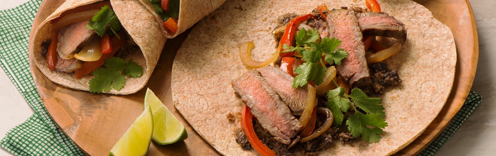 Steak and Black Bean Fajitas
