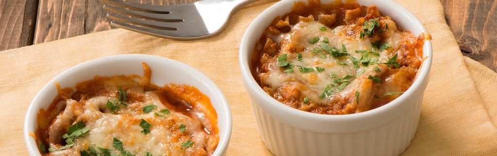 Tomato & Ricotta Pesto Lasagna Cups