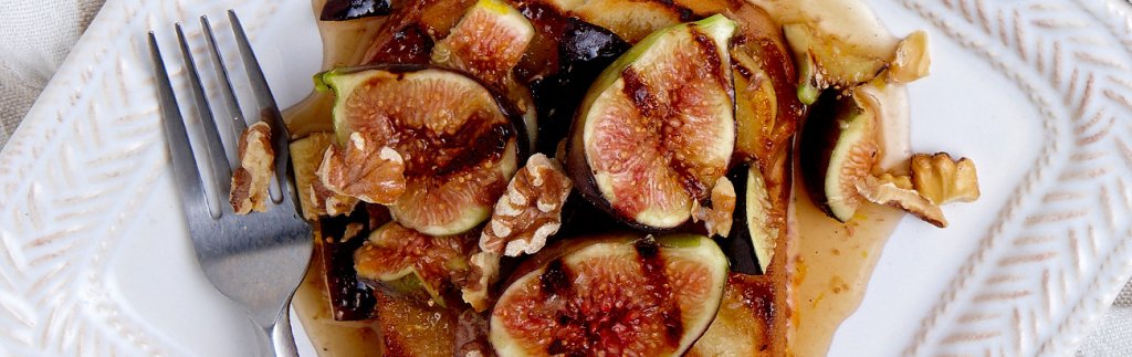 Filippo Berio Olive Oil-Grilled Figs and Pound Cake