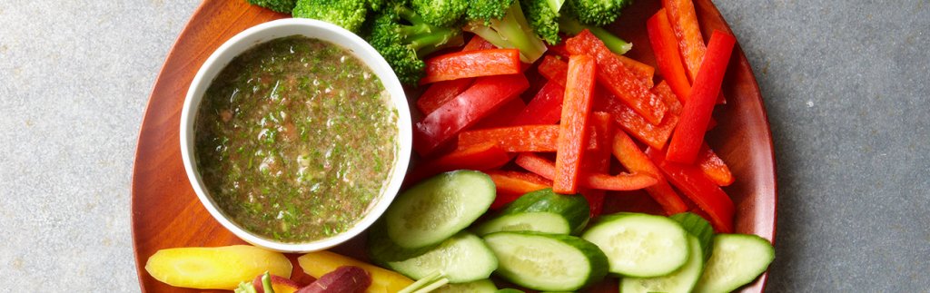 Vegetables with Aji Dip