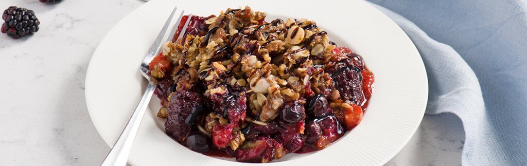Balsamic Berry Crumble
