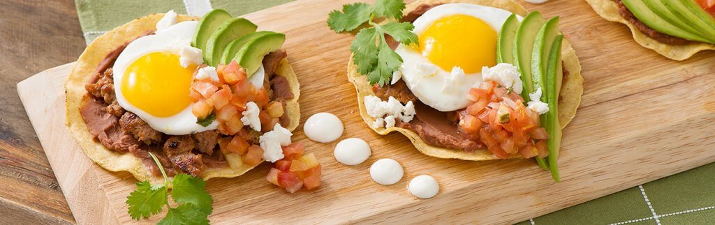 Chorizo Huevos Rancheros Breakfast Tostadas