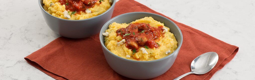 Creamy Olive Oil Polenta with Gorgonzola