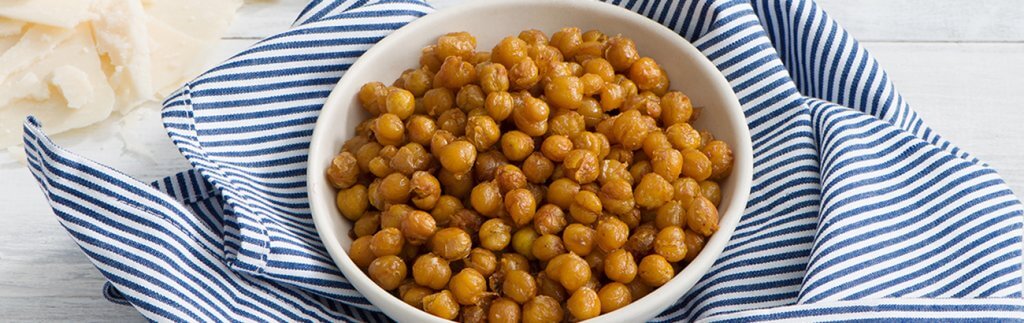 Crunchy Parmesan Roasted Chickpeas