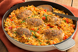 Spicy Spanish Chicken and Rice Skillet
