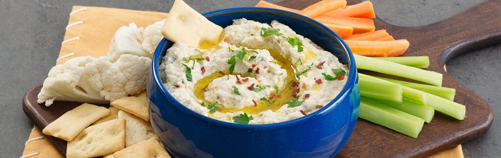 Charred Eggplant Yogurt Dip with Fresh Mint