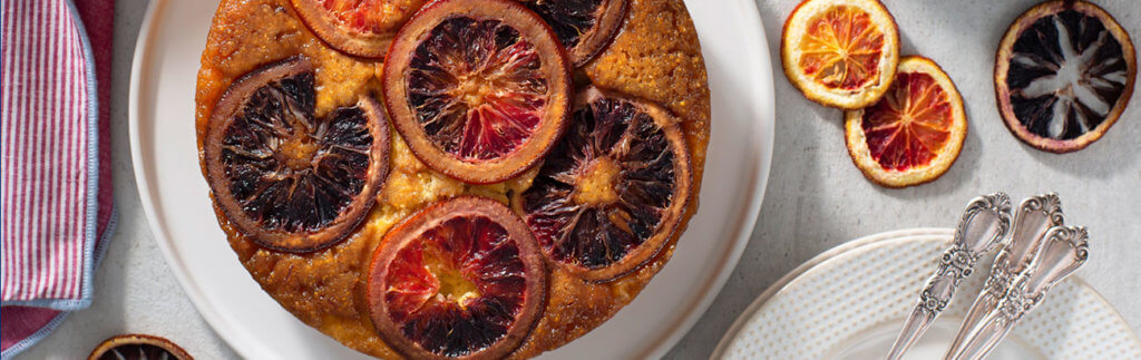 Blood Orange Polenta Cake