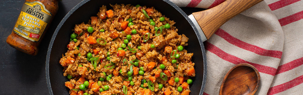 Pesto Cauliflower Fried Rice