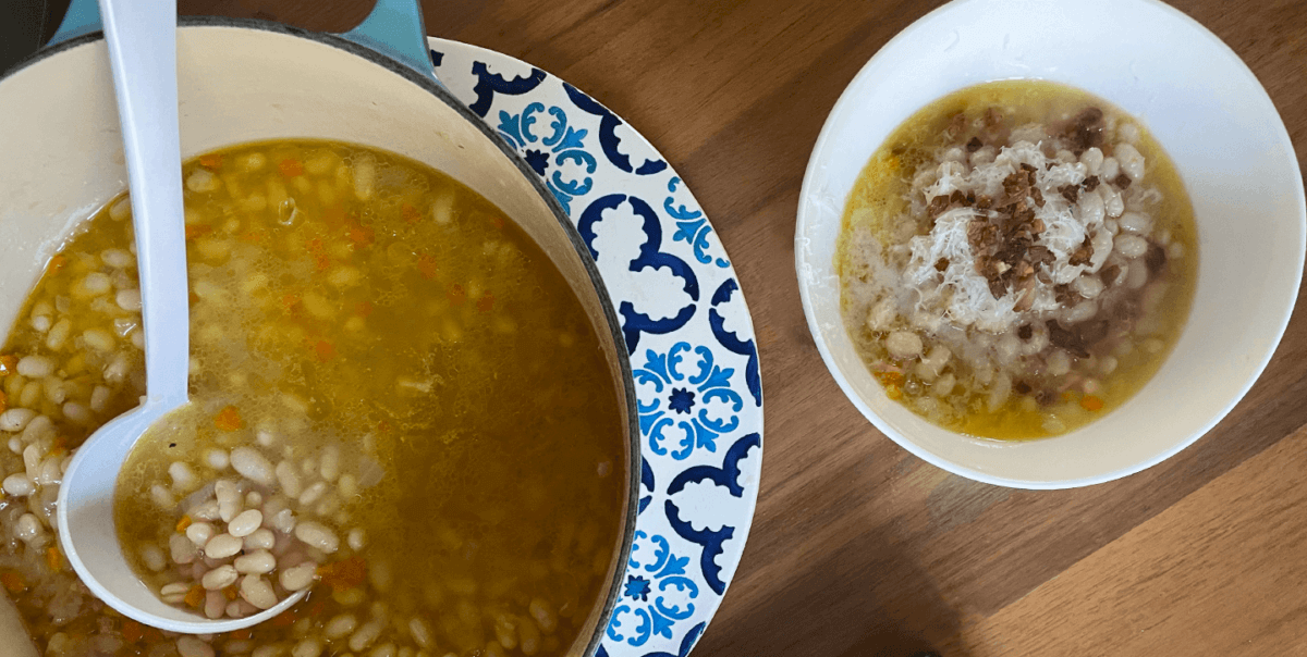 White Bean Soup with Garlic & Rosemary