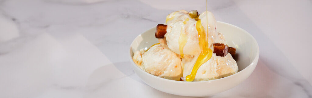 Olive Oil Date Ice Cream